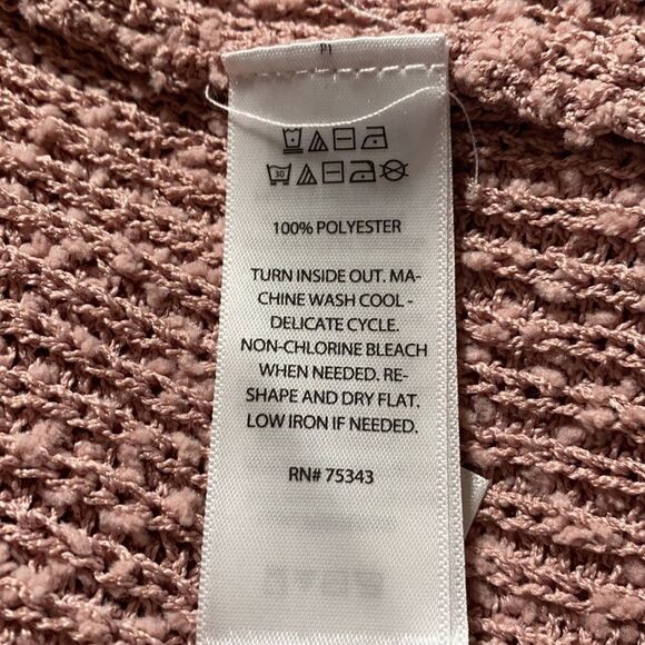 Rachel Zoe Open‎ Front Long  Duster Cardigan With Pockets Dusty Pink XS NWOT - Picture 7 of 8